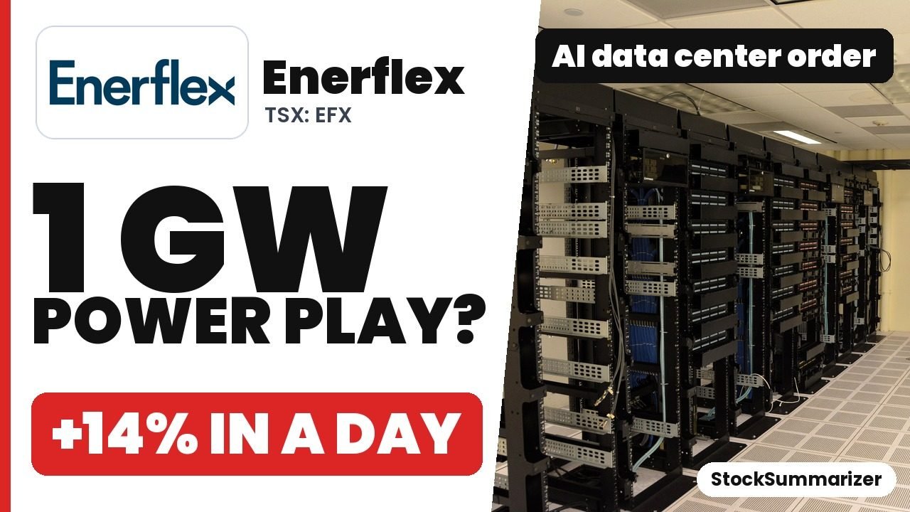 Enerflex (EFX) stock analysis thumbnail: 1 GW power play? +14% in a day, AI data center order
